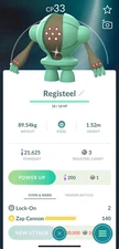 Pokémon Shiny  Registeel LeveI 1 - Trade 0r P T C - GO Read Description
