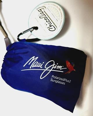 Maui Jim ChicoBag Compact Reusable Shopping Tote Grocery Bag w/ Pouch and Clip