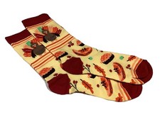 Fall Leaves Turkey Fall Thanksgiving Socks Women Cute Socks Novelty Fun Socks