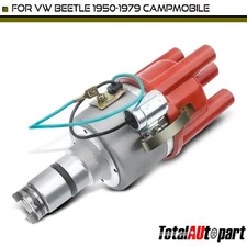 New Ignition Distributor w/ Cap & Rotor for Volkswagen Beetle 1950-1979 Standard