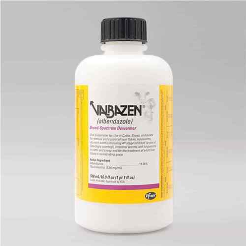 Valbazen Suspension 500ml Dewormer Cattle Sheep Goats  - Picture 1 of 1