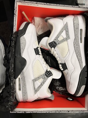 Size 13 - Jordan 4 Retro OG Mid White Cement