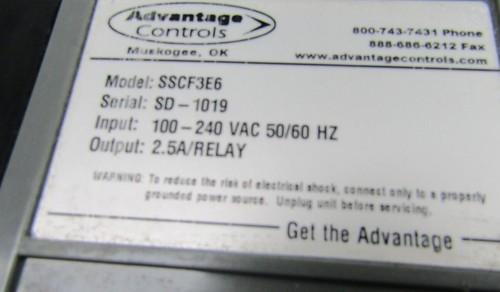 ✌ ADVANTAGE CONTROLS MEGATRON SSCF3E6 COOLING TOWER CONTROLLER - Picture 3 of 6