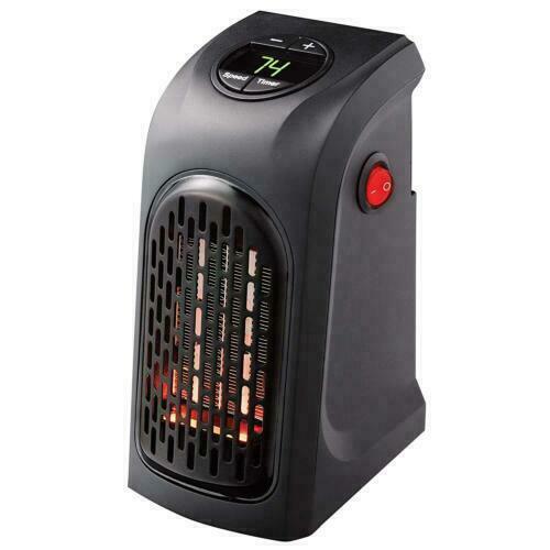 220v Portable Electric Heater Fan Wall Outlet Handy Fireplace