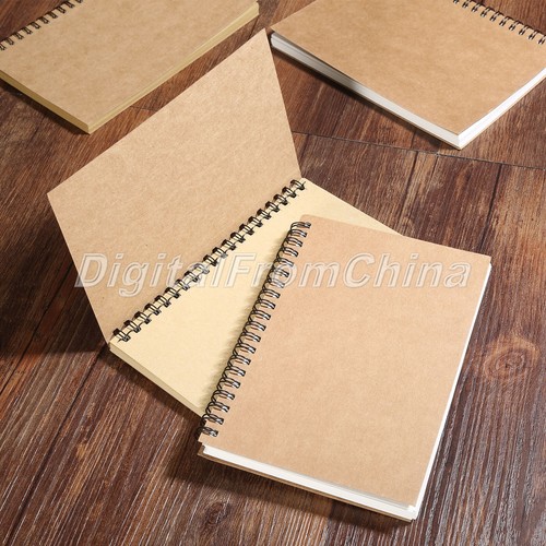Kraft/White Paper Sketchbook Notebook For Painting Drawing Kids School Supplies - Picture 2 of 10