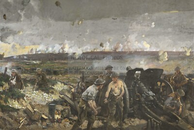 THE TAKING OF VIMY RIDGE PAINTING WW1 BATTLE FRANCE BY RICHARD JACK 4X6 PHOTO