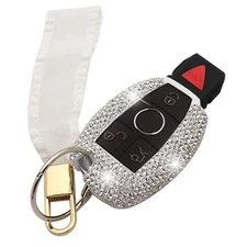 Key Fob Cover Compatible with Mercedes Benz C E S M CLS CLK GLK GLC G Class B...