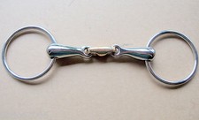 Trainings Gebiss Wassertrense doppelt gebrochen Edelstahl Kupfer 12,5 cm No. 410