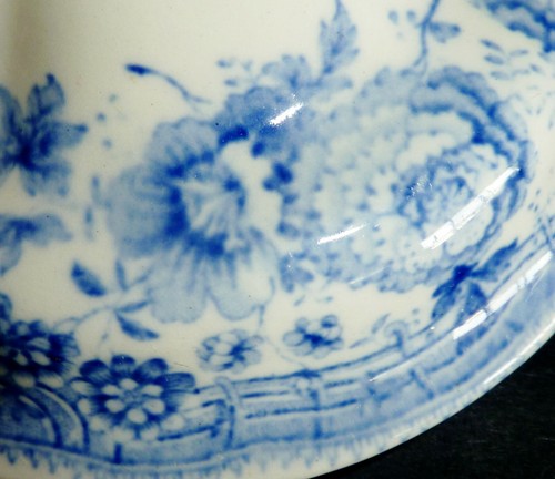 ANTIQUE GEORGIAN TRANSFERWARE ENGLISH CASSEROLE SWISS SCENERY Joseph STUBBS? - Picture 11 of 11