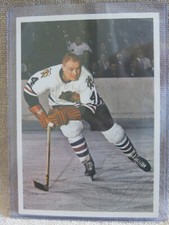 Elmer Vasko 1963-64 TORONTO STAR Blackhawks (HOCKEY STARS IN ACTION) PHOTO 