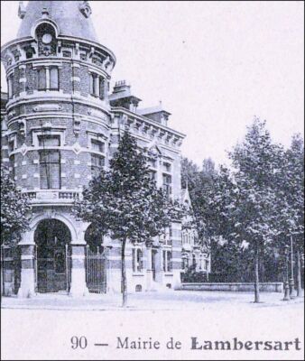 LILLE MAIRIE LAMBERSART 1904 DUSCHE LYCÉE ALTE POSTKARTE NORD CPA