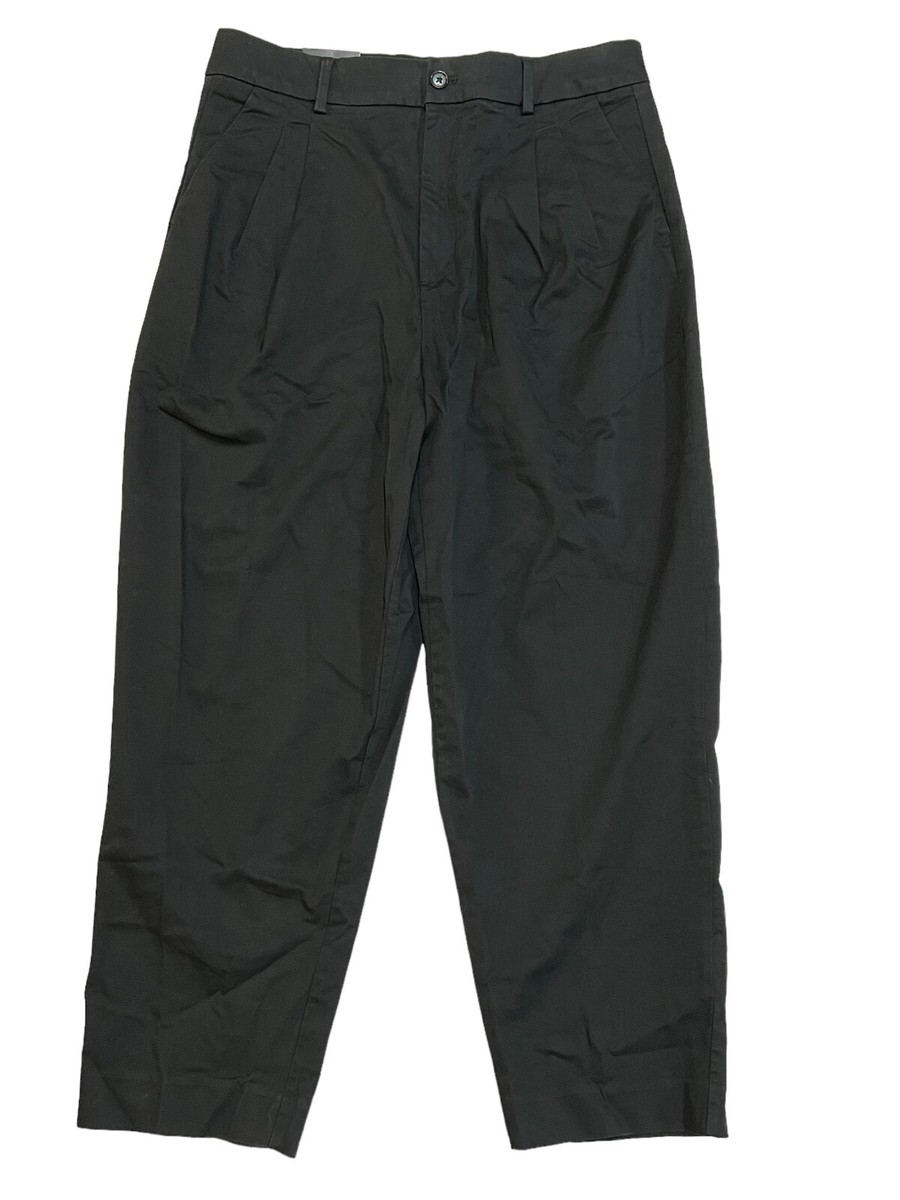 NWT BANANA REPUBLIC Authentic Chino Pleated Crop Pants Xz 14 TALL