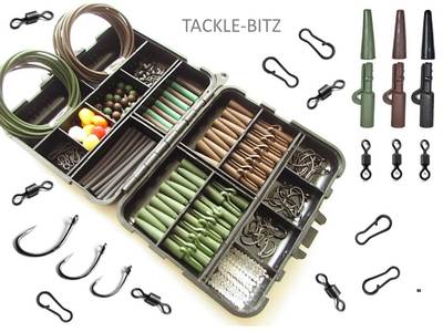 Karpfenangeln Endgerät Box Gewicht Sicherheit Blei Clips Haken Wirbel für Hair Rigs