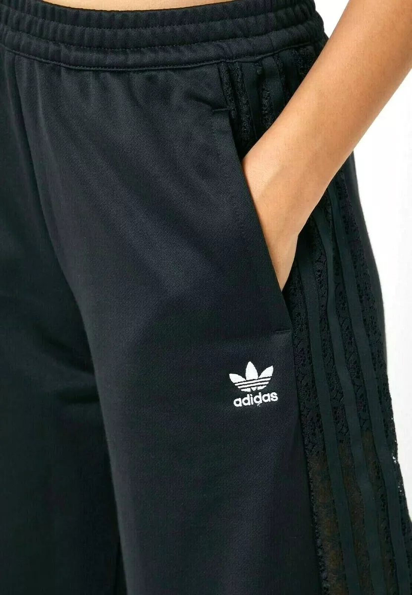 Small adidas OG Women's WIDE-LEG LACE FASHION PANTS UK8-US4 Black LAST1