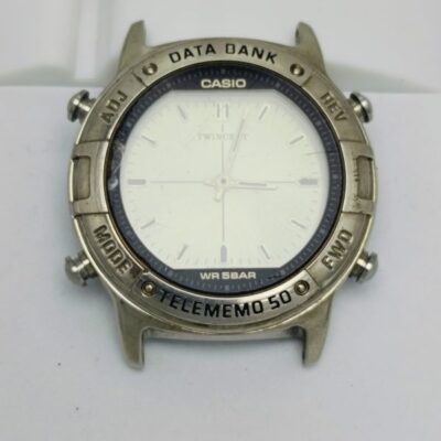 Casio Data Bank ABX-600 Twincept 1327 Ana Digi Vintage Watch For
