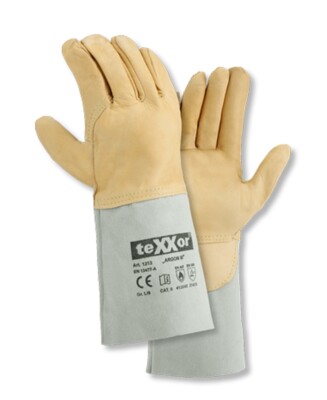 1213 texxor Schweißerhandschuh Argon III Leder Premium 12-120 Paar Gr 8-11