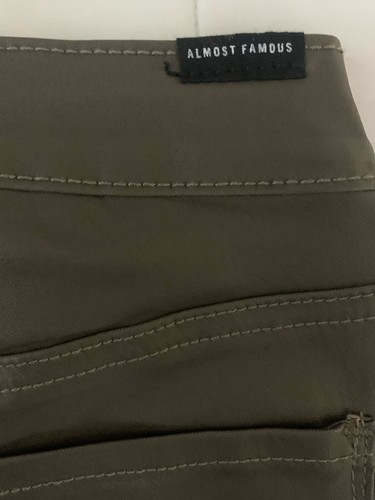 Almost Famous Super High Rise Skinny Leg Junior's Coated Finish Jeans NWT - Picture 7 of 11
