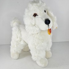 Steiff Mopsy Poodle Plush Dog White 079382 With Original Tags