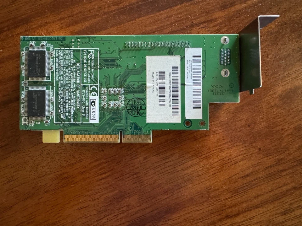 ATI Rage Pro Turbo AGP, 4MB, AGP 2x, 334134-001 For HP-Compaq Desktops, WORKING - Image 2 of 3