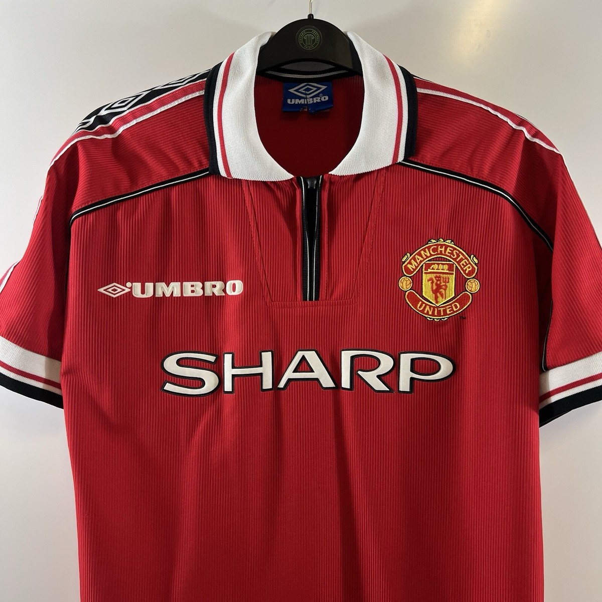 Manchester United Home Football Shirt 1998/00 Adults Small Umbro 