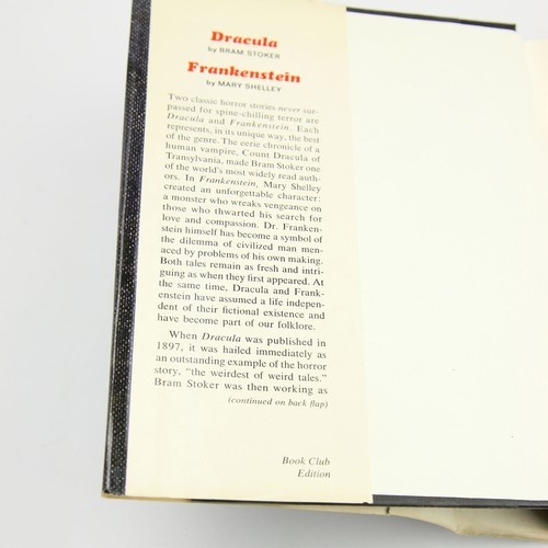 1970s Dracula and Frankenstein HCDJ Book Club Edition gutter code W6 - Picture 8 of 13