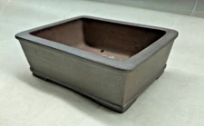 Bonsai pot, Tokoname ware, beautiful item, traditional craftsman "Reiho"