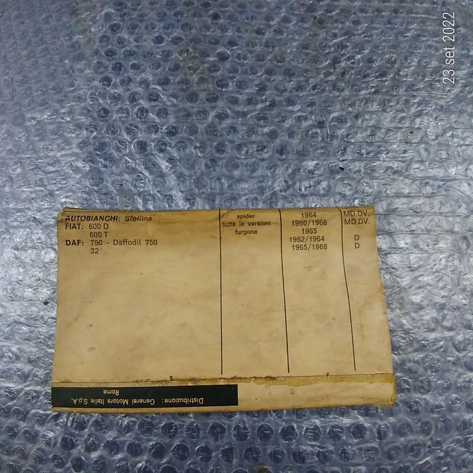 Cinturón Trapezoidal AC Delco 1680 Talla 9.5 X 715 Adaptable a Fiat 600 D DAF Foto 2 de 2