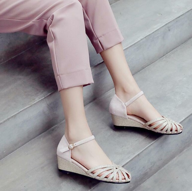 Summer Women Flat Sandals Gladiator Black Closed Toe Ladies Shoes Buckle Strap Roman Beach 