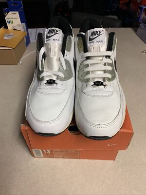 Men's Vintage 2002 Nike Air Max 90 1990 Leather White/Black