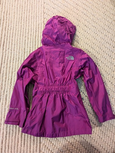 The North Face Girls HyVent Hooded Rain Jacket XXS (5) Pink/Purple - Picture 5 of 5