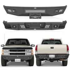 Front Bumper Rear Bumper Fit 1988-1998 Chevrolet Gmc Sierra Ck 1500 2500 3500