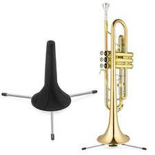 In-Bell Trumpet Stand Holder with Self-Storage Legs and Felt Holder