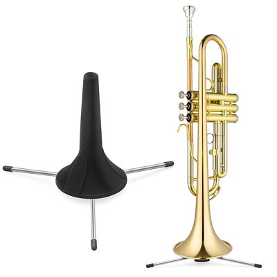 In-Bell Trumpet Stand Holder with Self-Storage Legs and Felt Holder