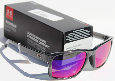 UNDER ARMOUR Assist Sunglasses Crystal Smoke/Infrared Mirror NEW Sport $90