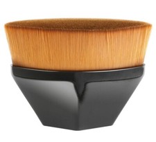 KABUKI MAKEUP BRUSH FLAT TOP Powder or Liquid ERGO HANDLE HARDCASE DUST COVER