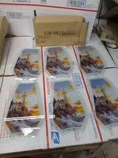 NEW OK LIGHTING TOUCH LAMP REPLACEMENT GLASS 6 PANEL SET 638-BN2 LIGHTHOUSE