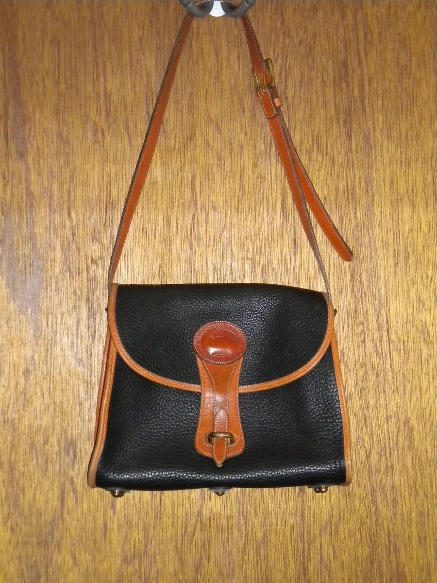 Vintage Dooney & Bourke Pebbled Leather Flap Shoulder Handbag - Sale