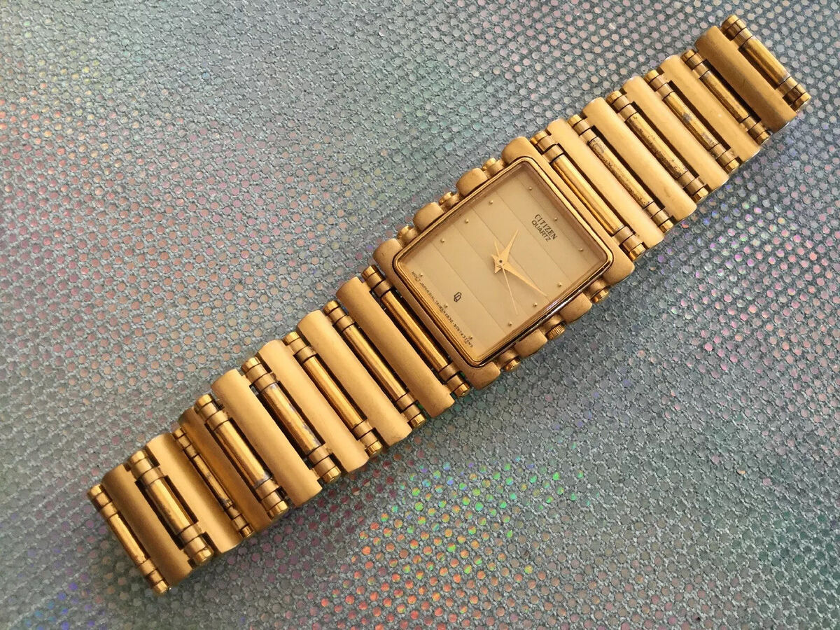 Vintage Citizen 2830-899521 SMG Gold Tone Mens Watch Quartz Vintage Citizen 2830-899521 SMG Gold Tone Mens Watch Quartz