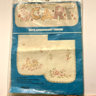 Vogart Dresser SCARF Kit 7057A Stamped Embroidery Thread Rooster Floral 14x42 | eBay Vogart Dresser SCARF Kit 7057A Stamped Embroidery Thread Rooster Floral 14x42 | eBay