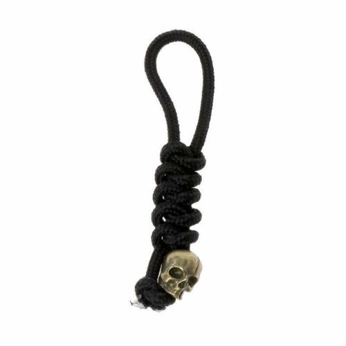 Skeleton Skull Pendant Woven Rope Umbrella Mountaineer Survival Key Chain Unisex - Photo 1/7