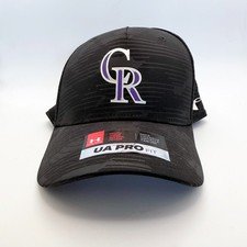 Under Armour Colorado Rockies Youth Hat Black Camo MLB Snapback UA Pro Fit NWT
