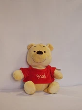 12" Disney Winnie the Pooh Rattle Plush Crinkle Ears Baby Stuffed Bear Toy NWT