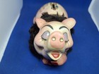 Vintage 1980's My New Mink Pink Pig Glamor Bejeweled Piggy Bank Figurine — photo 8