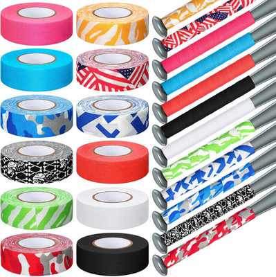 12 Rolls Bat Grip Tape Comfortable and Soft Full Adhesive Baseball Softball Prec