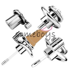 Sissi Negative Inverted Flat Male Chastity Device Cage Ring Belt Lock Decoration