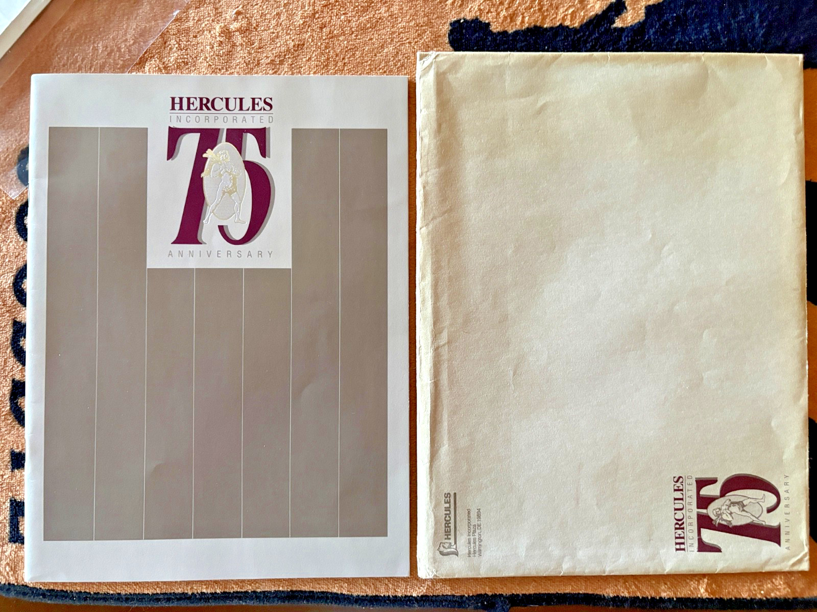 1988 Hercules Powder Company 75th Anniversary Calendar Book/Envelope