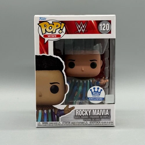 Funko Pop! WWE #120 Rocky Maivia The Rock Exclusive w/ Protector New *Vaulted*