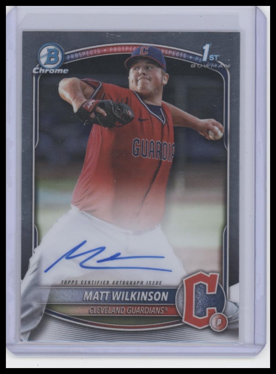 2025 Bowman #CPA-MW Matt Wilkinson Chrome Prospects Autographs