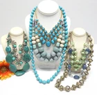 VINTAGE TO NOW FASHION/COSTUME JEWELRY NECKLACE LOT, ASSORTED TYPES & MATERIALS