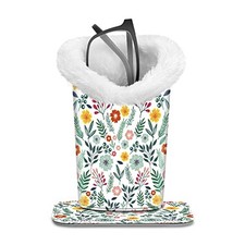 Plush Lined Eyeglasses Holder, Glasses Stand Case, Anti-scratch Spring Bloom